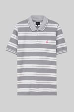 Mens Classical Stripe Pique Polo Shirt