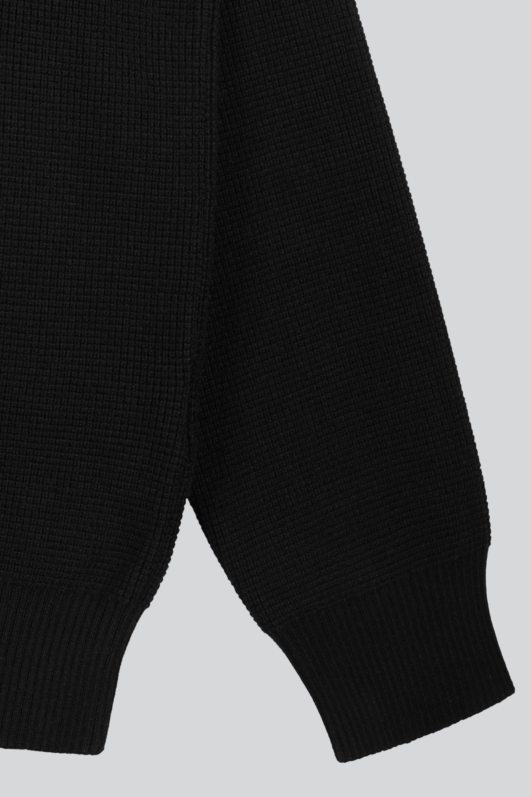 Mens Quarter Zip knitted Polo Jumper