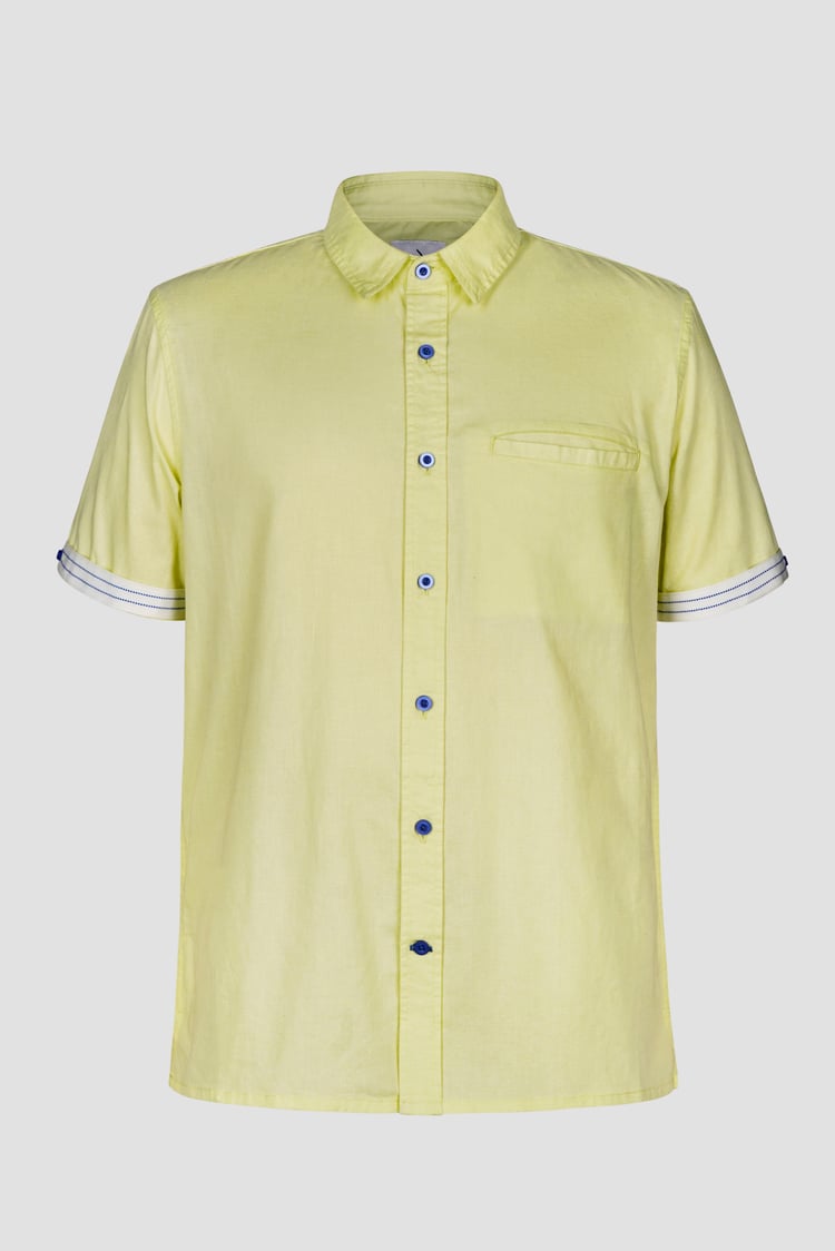 Men’s Linen Blend Short Sleeve Shirt