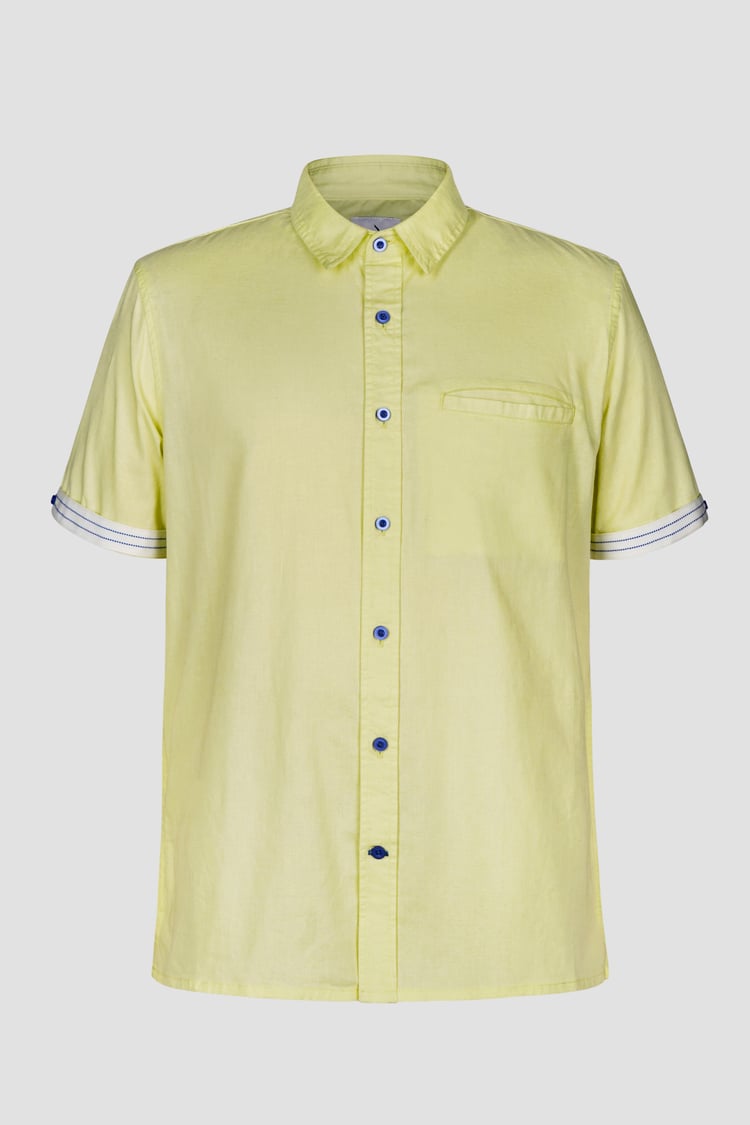 Men’s Linen Blend Short Sleeve Shirt