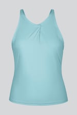 Pleated Front Racer Active Top