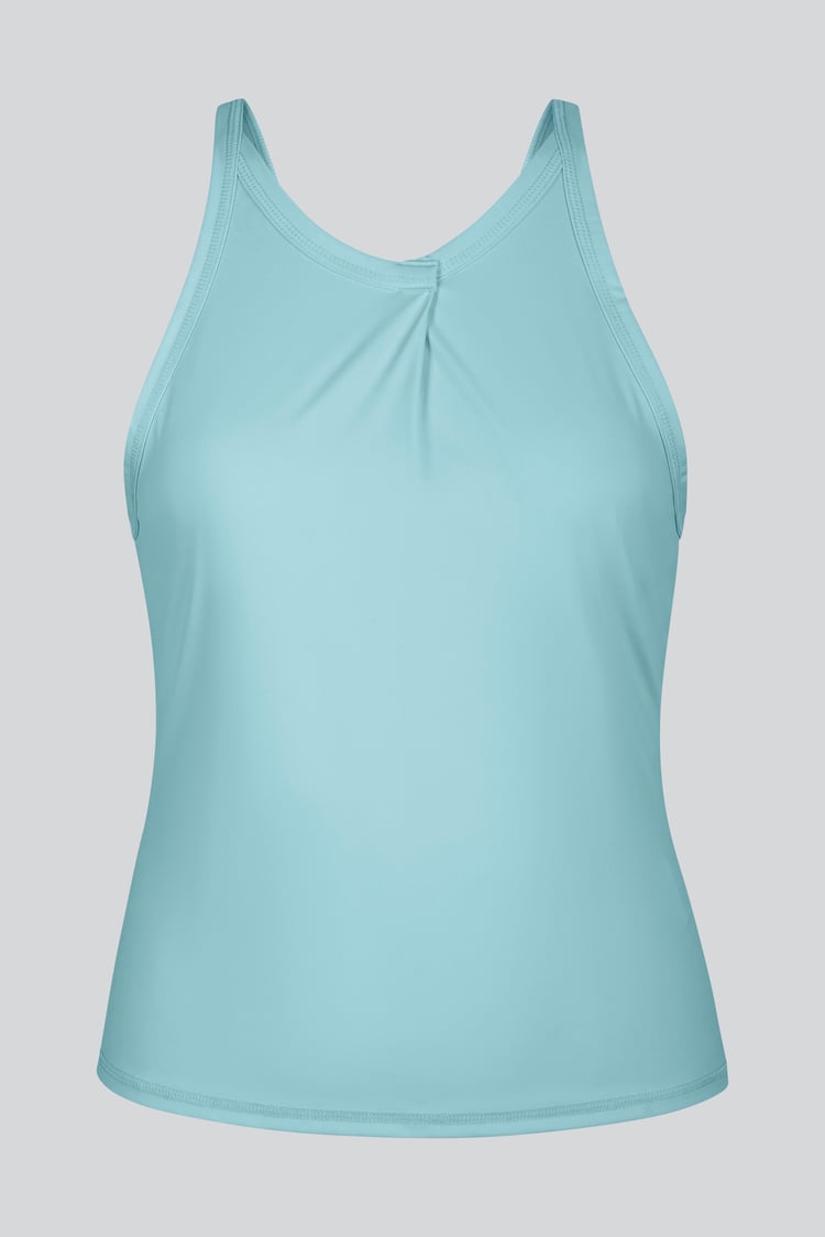 Pleated Front Racer Active Top