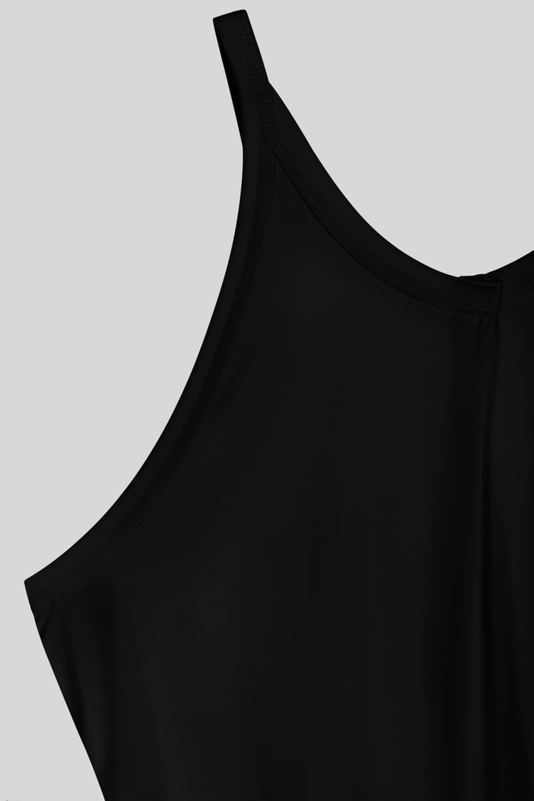 Pleated Front Racer Active Top