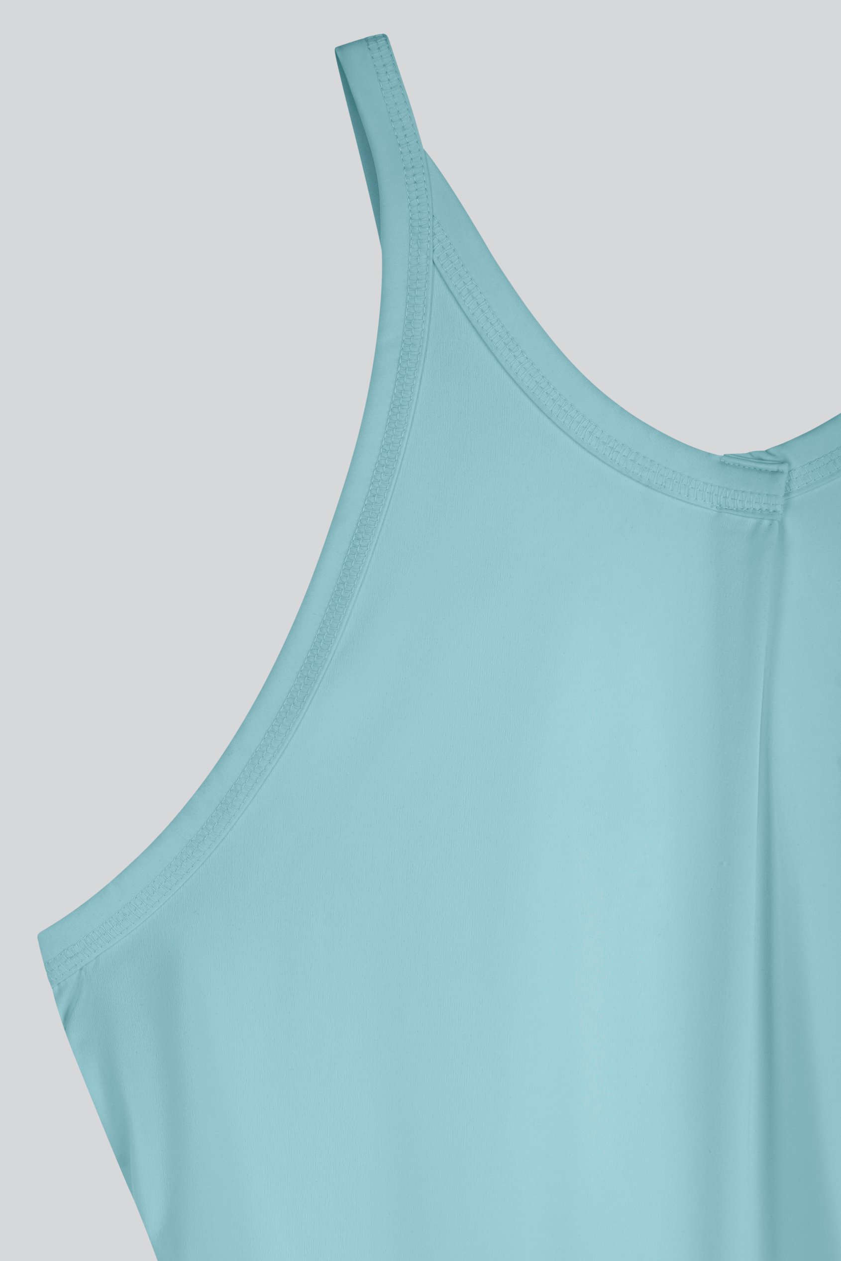 Pleated Front Racer Active Top