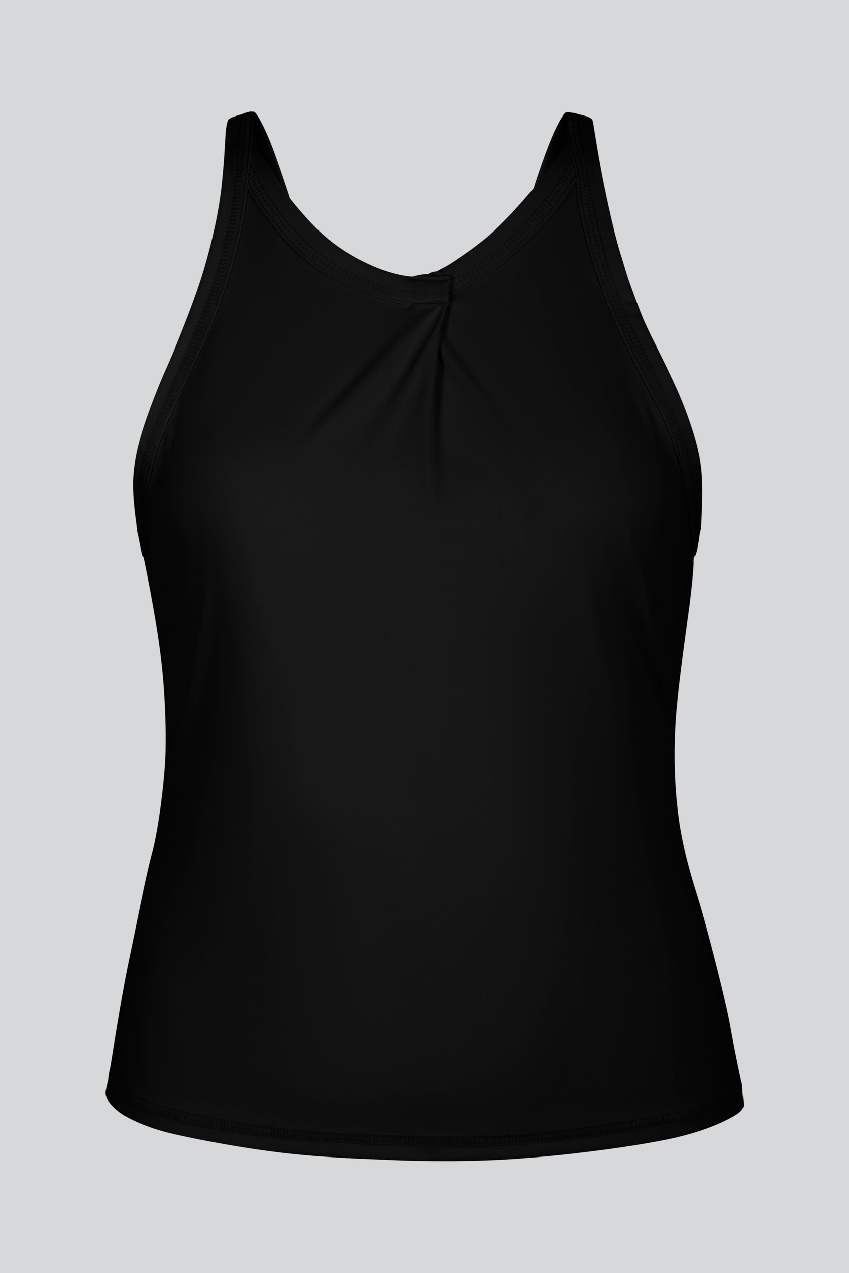 Pleated Front Racer Active Top