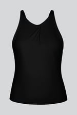 Pleated Front Racer Active Top