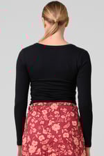 Womens Wide V-neck Casual T-Shirt