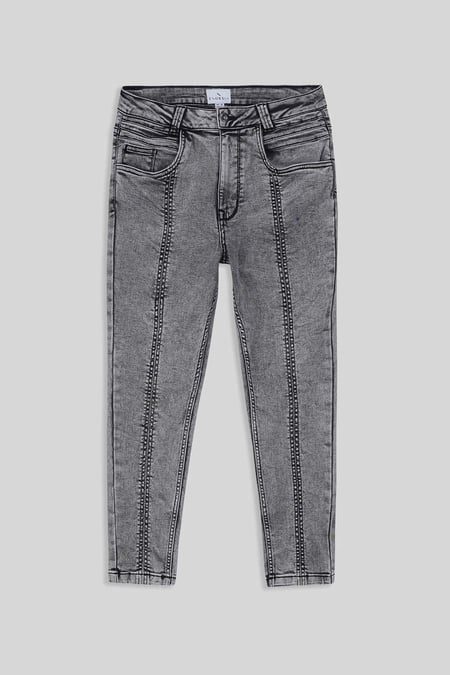 Grey Enorsia Authentic Capri Jeans