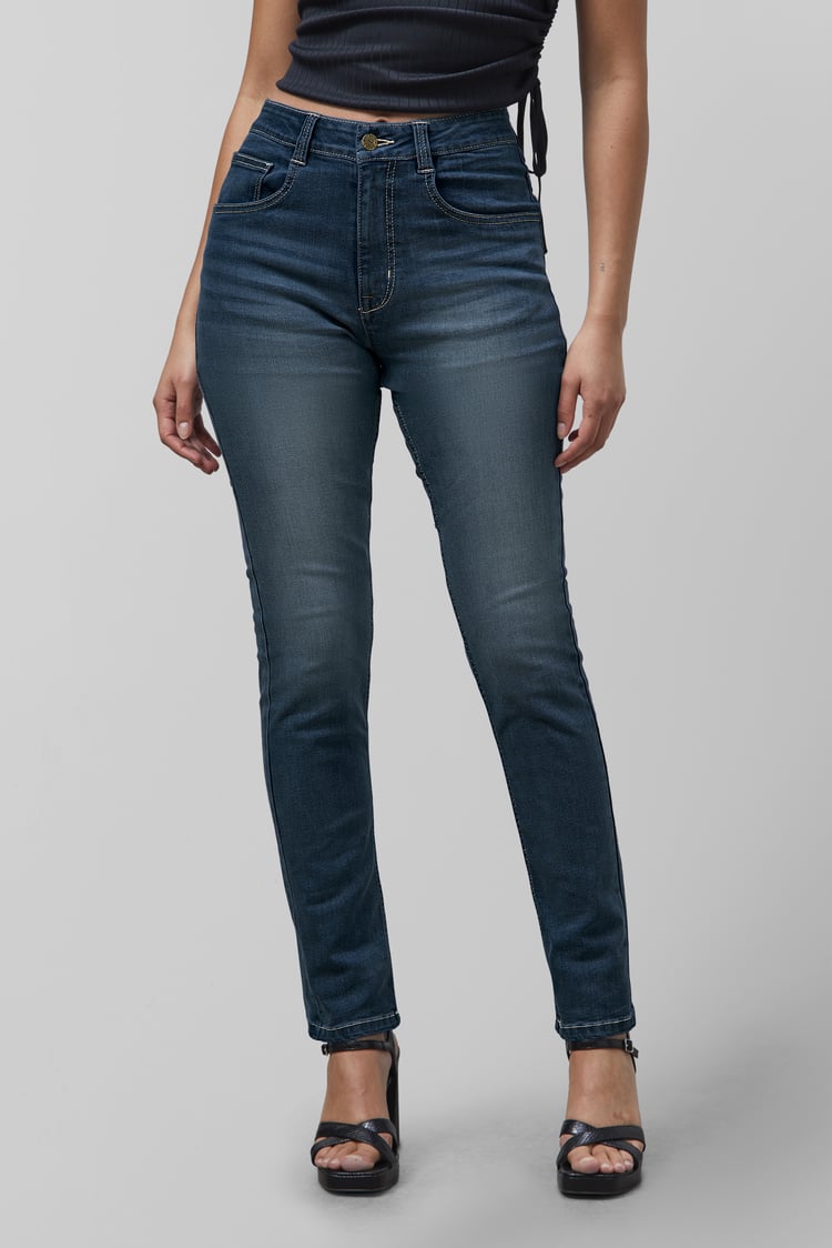 High Waist Slim Fit Jeans