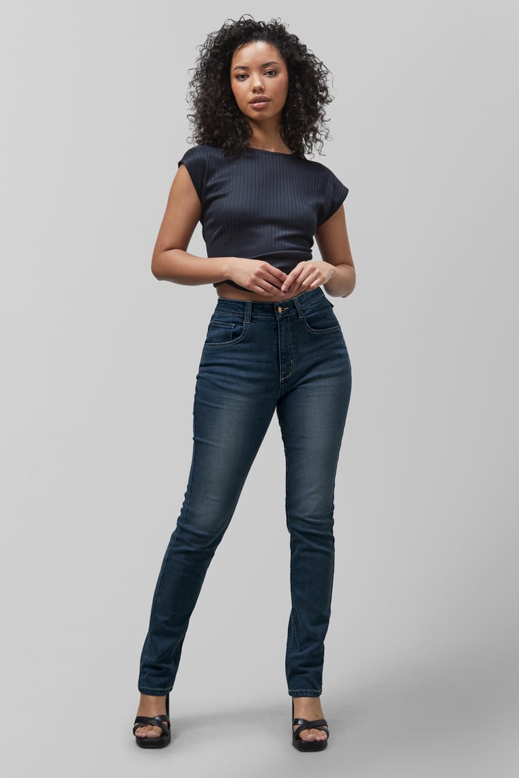 High Waist Slim Fit Jeans