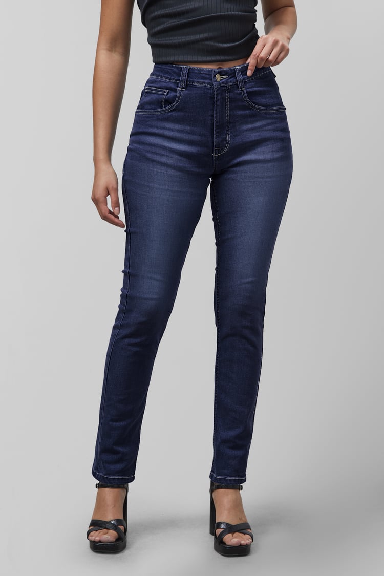 High Waist Slim Fit Jeans