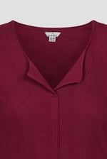 Scoop Neckline Long Sleeve Ribbed Top