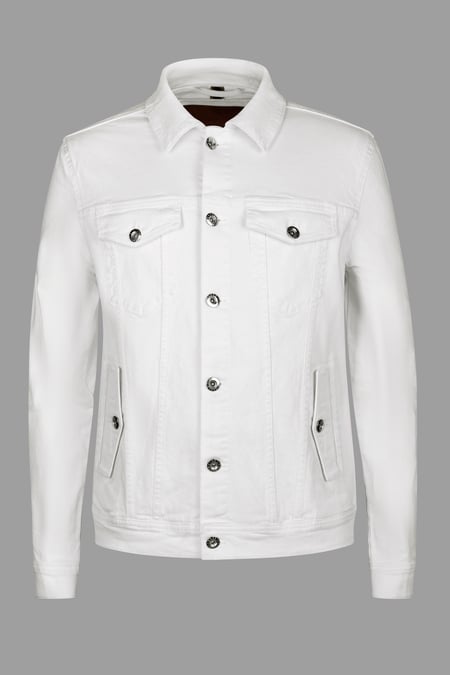 Men's White Denim Jacket