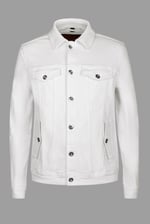 Men's White Denim Trucker Jacket