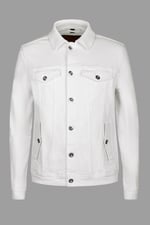 Men's White Denim Trucker Jacket