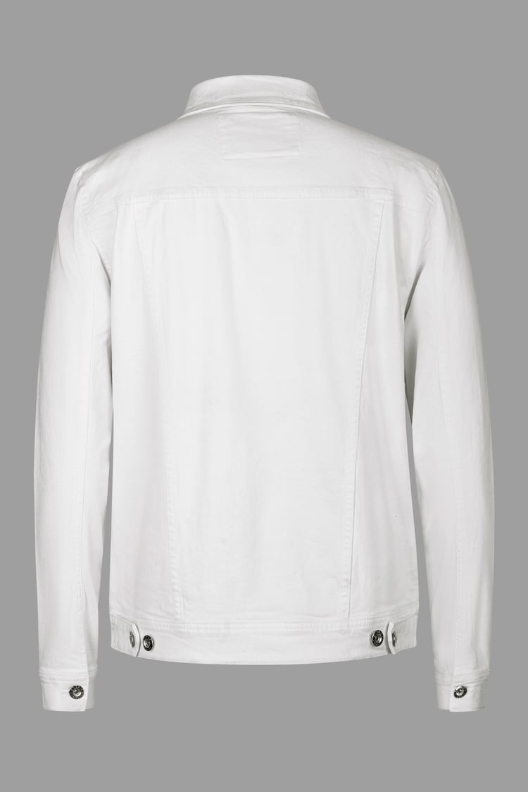 Men's White Denim Trucker Jacket