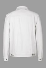 Men's White Denim Trucker Jacket