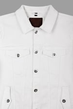 Men's White Denim Trucker Jacket