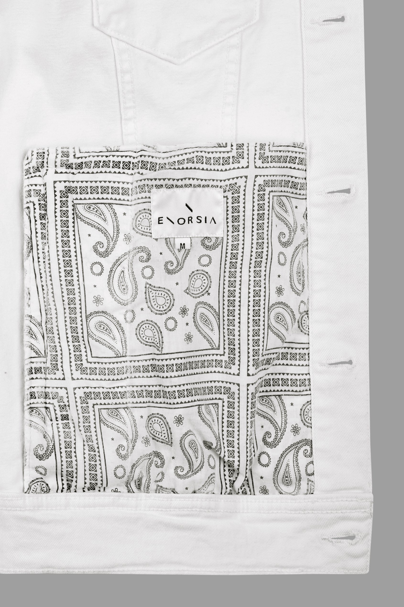 Men's White Denim Trucker Jacket