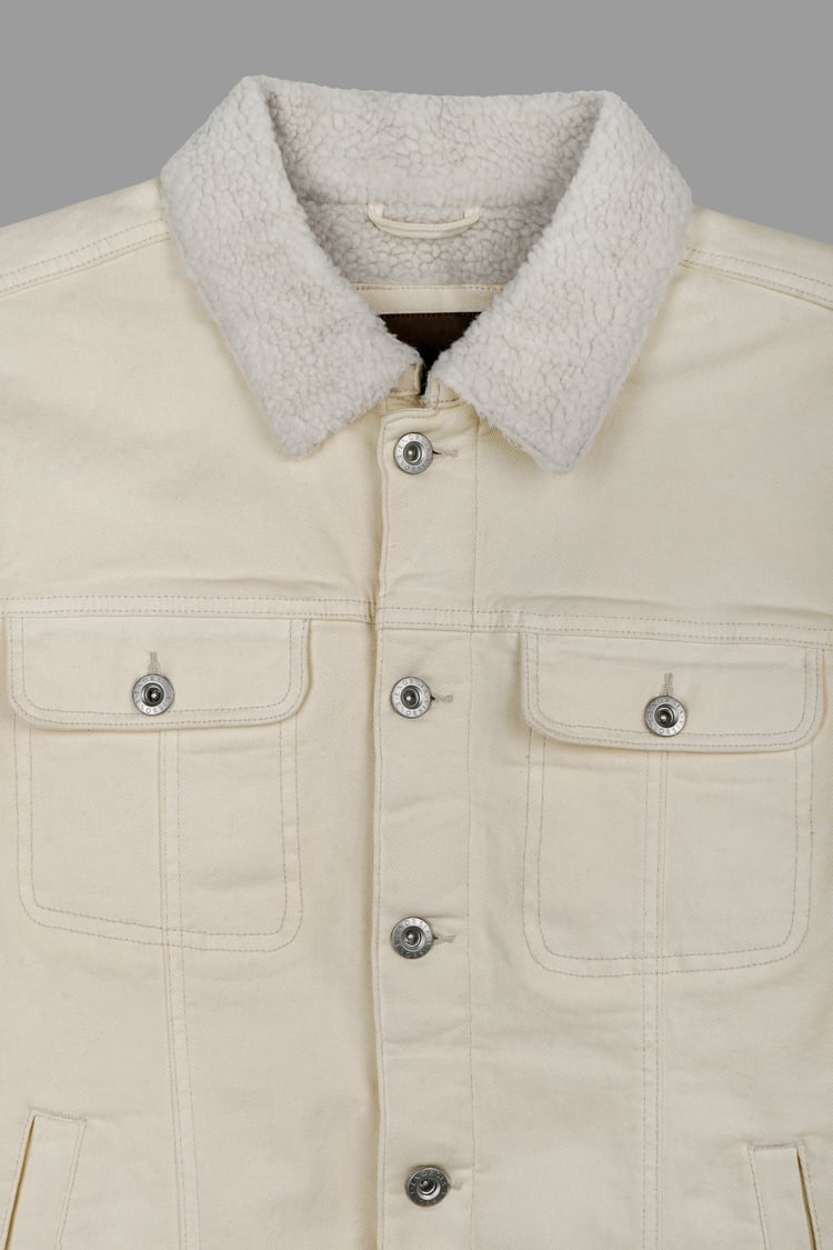 Men's Borg Lined Denim Jacket