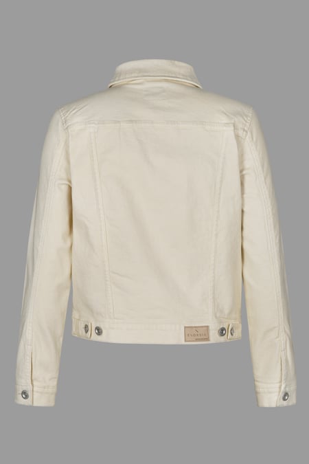 Women's Essential Classic Ecru White Denim Jacket