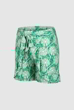 Womens Ruffle Tie-Front Dandelion Printed Shorts