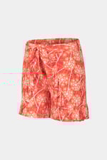 Womens Ruffle Tie-Front Dandelion Printed Shorts