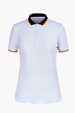 Women's Contrast Collar Jersey Polo Shirt