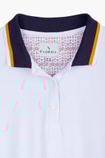 Women's Contrast Collar Jersey Polo Shirt