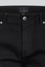Mens Straight Leg Black Denim