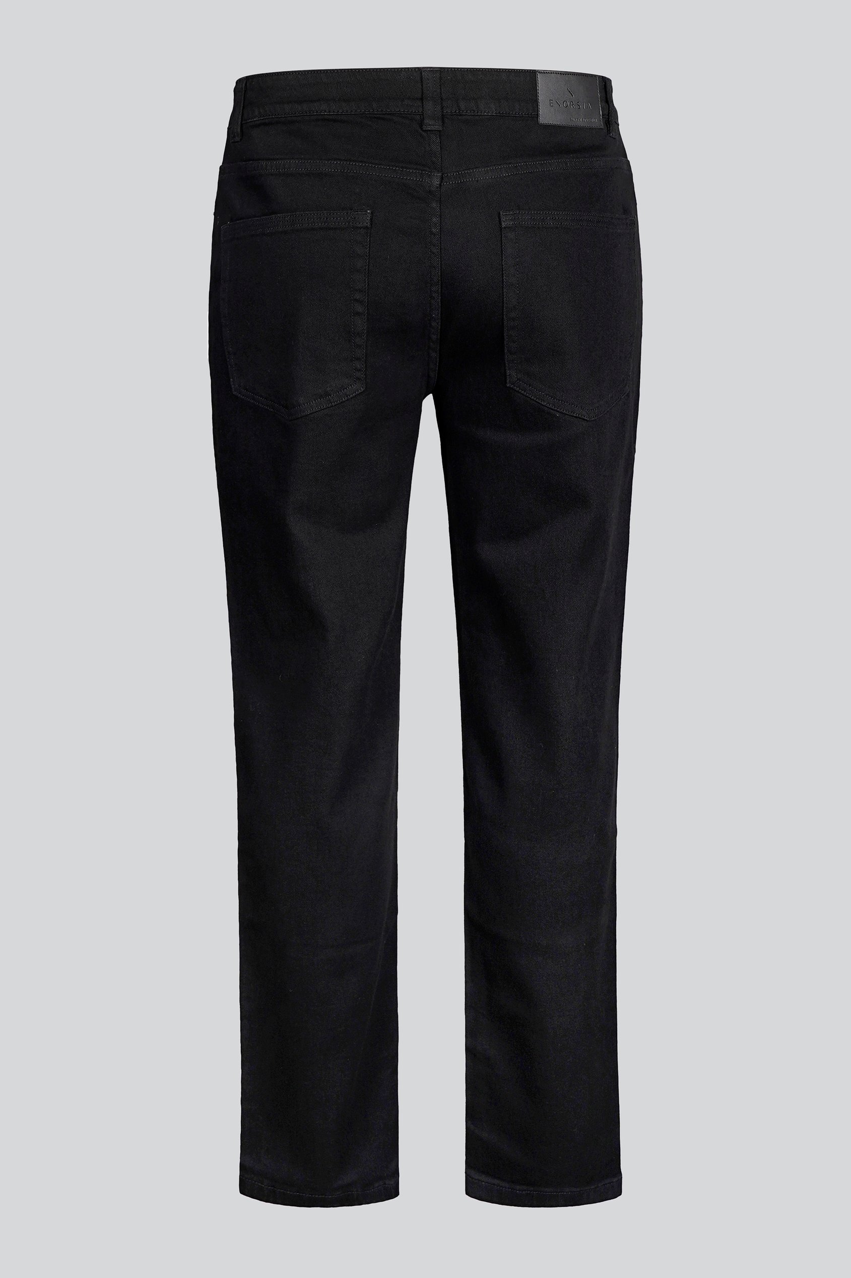 Mens Straight Leg Black Denim