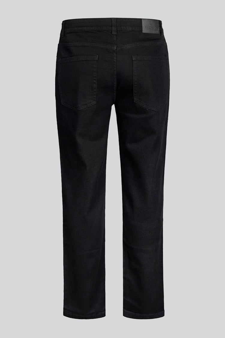 Mens Straight Leg Black Denim