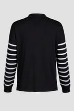 Women's Open Collar Knitted Jumper