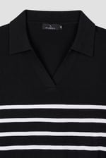 Women's Open Collar Knitted Jumper