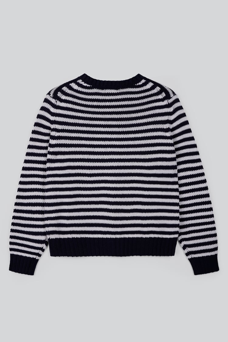 Classic Striped Kinitted Cardigan