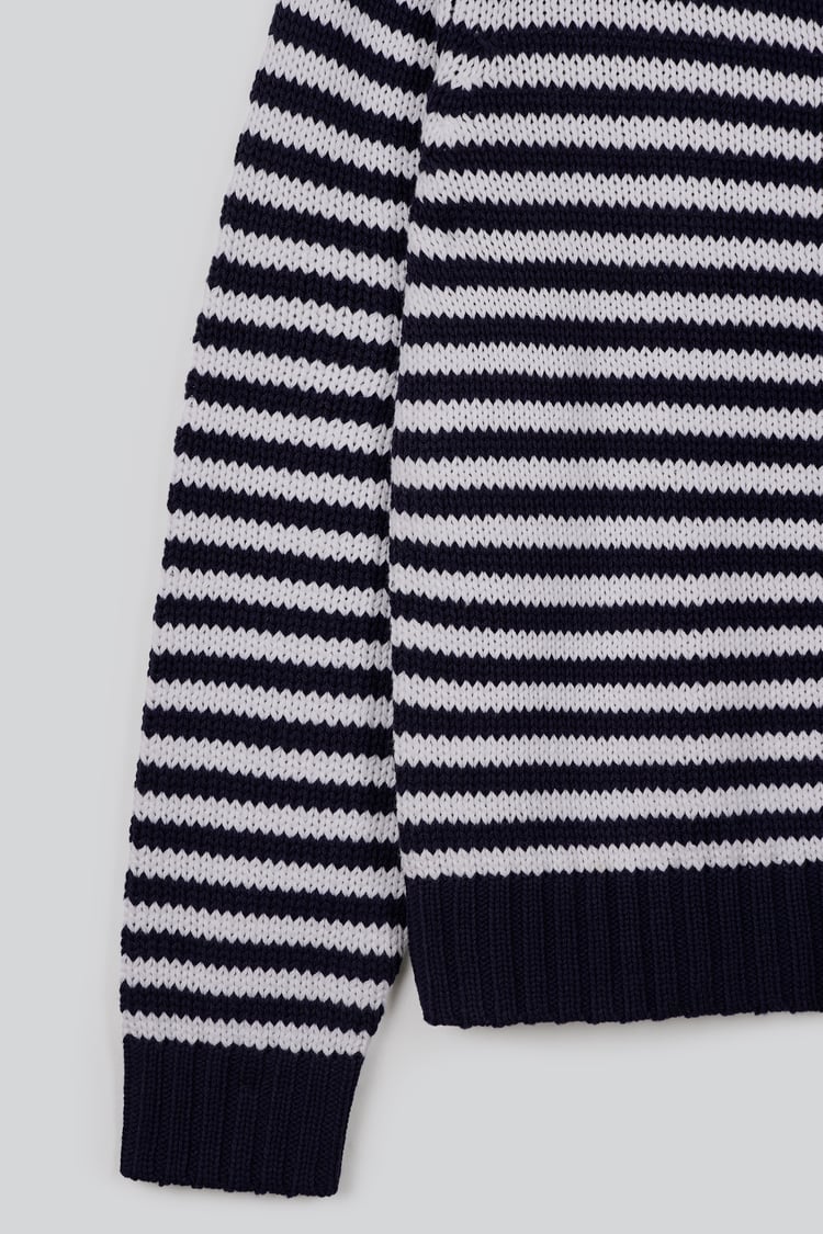 Classic Striped Kinitted Cardigan