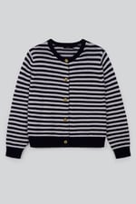 Classic Striped Kinitted Cardigan