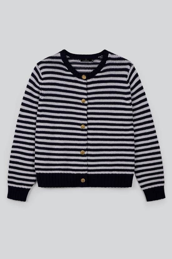 Women's Striped Kinitted Cardigan