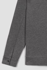 Grey Melange Zip-Through Shaket