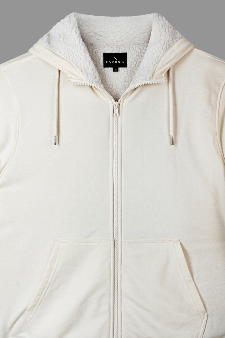 Borg Fleece Lined Full Zip Hoodies