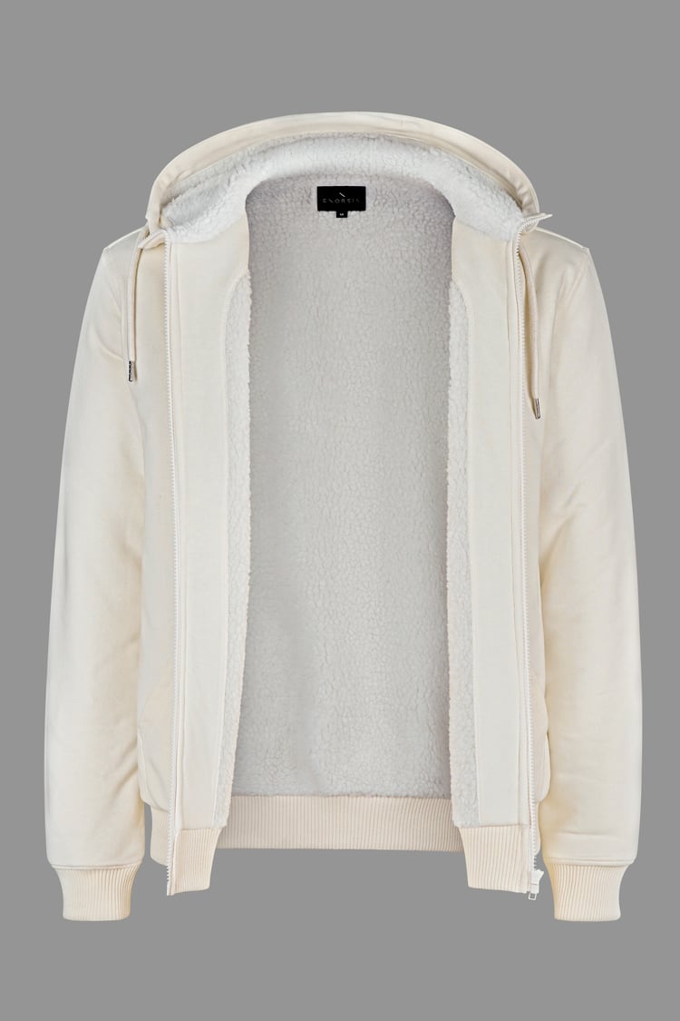 Borg Fleece Lined Full Zip Hoodies