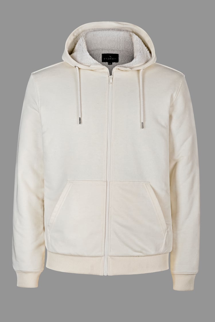 Borg Fleece Lined Full Zip Hoodies