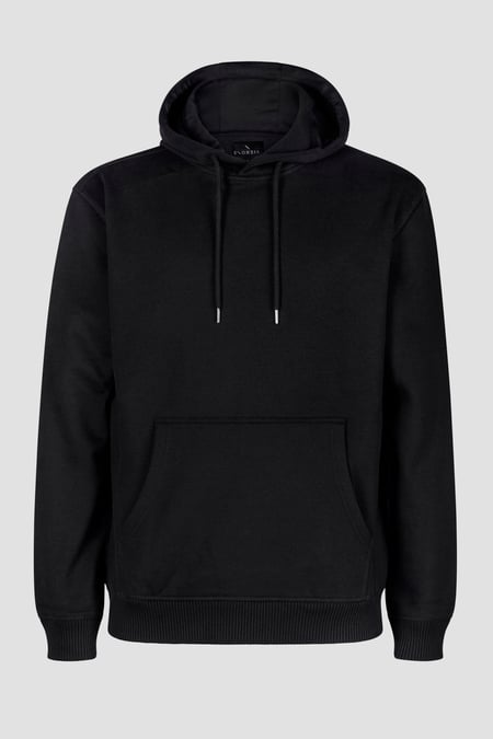 Men's Grey Regular Fit Heavyweight Jersey Hoodies