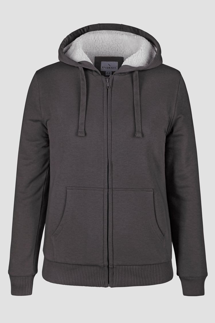 Women's Borg Lined Zip Through Hoodie