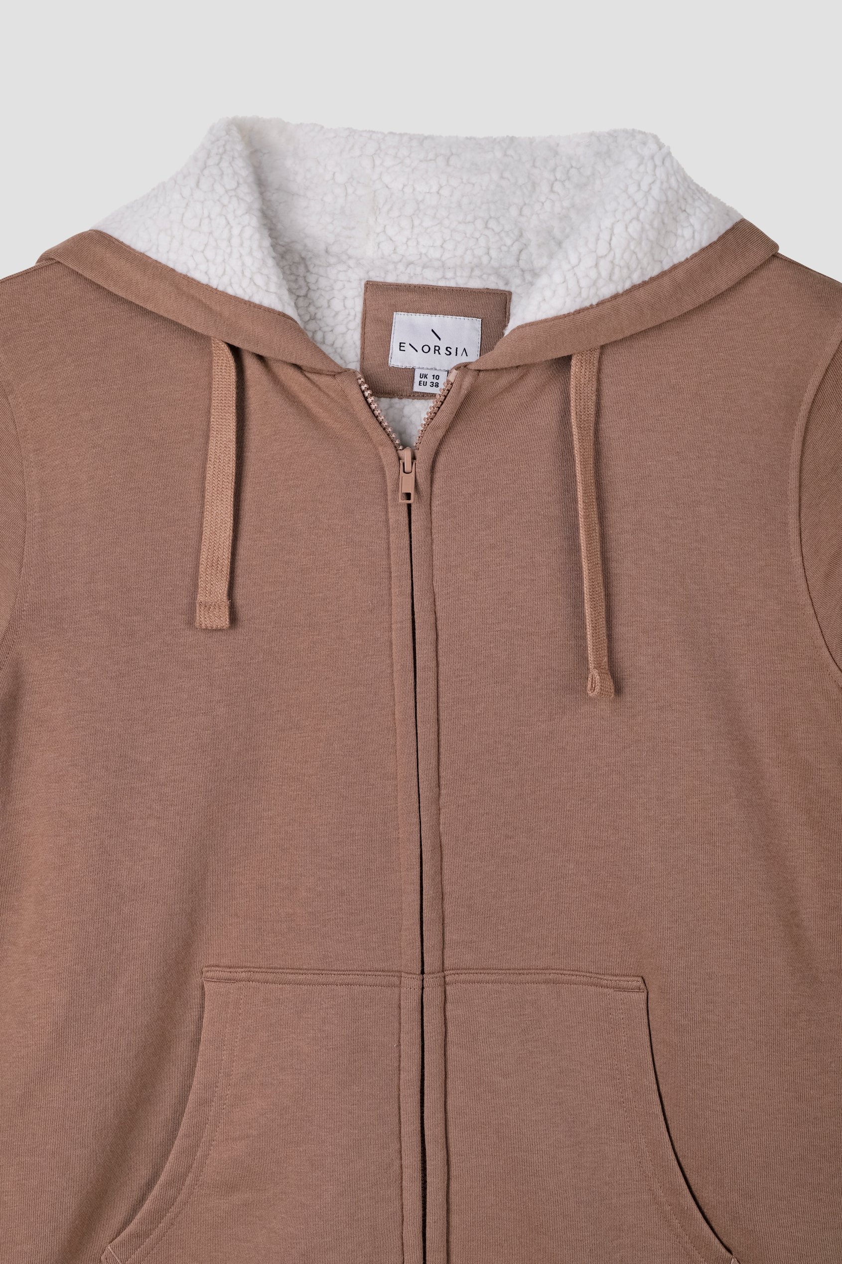 Women's Borg Lined Zip Through Hoodie