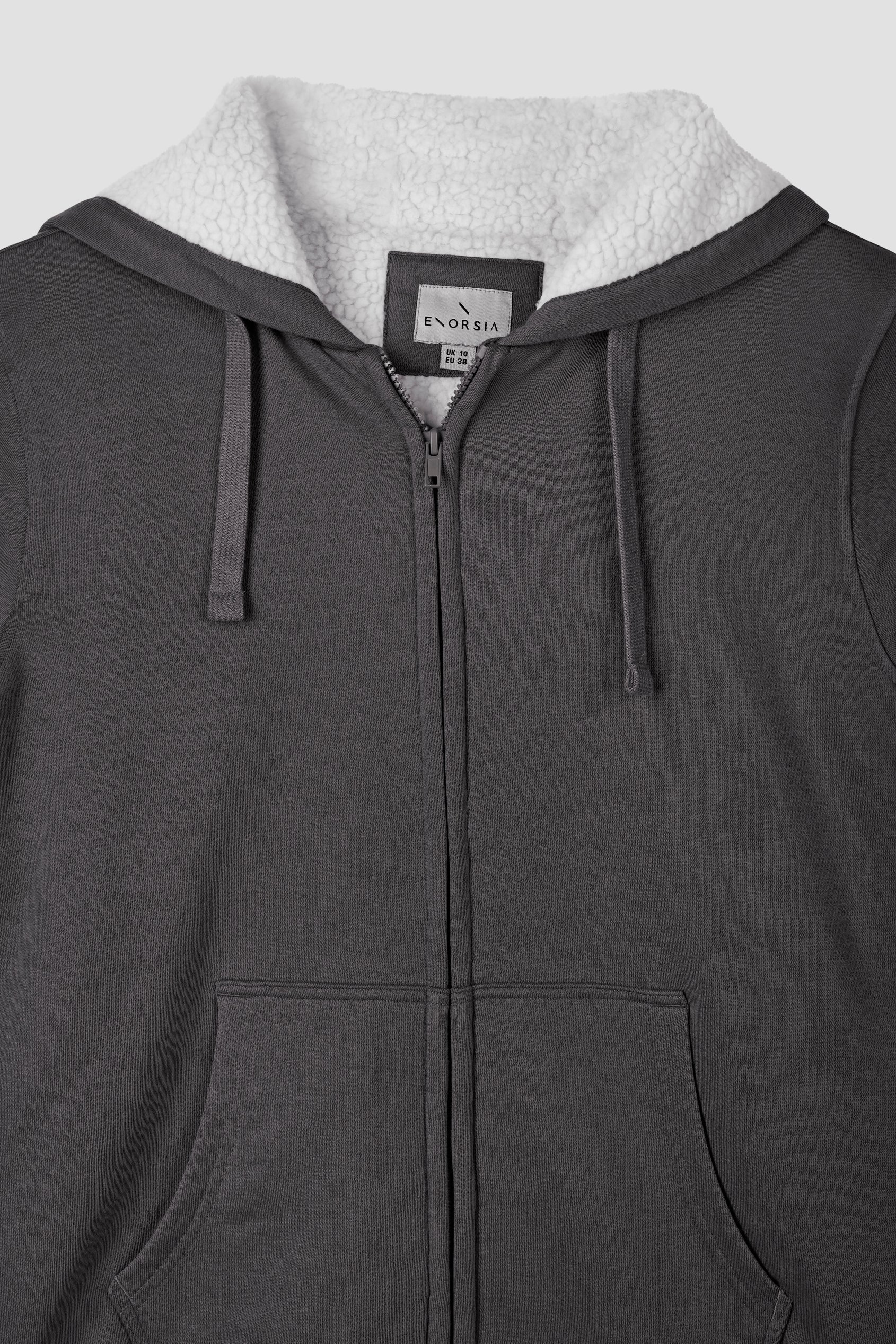 Women's Borg Lined Zip Through Hoodie