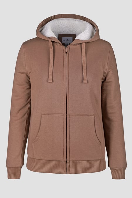 Women's Borg Lined Zip Through Hoodie