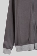 Mens Wave Full Zip  Contrast Hoodie