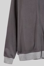 Mens Wave Full Zip  Contrast Hoodie