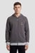 Mens Wave Full Zip  Contrast Hoodie